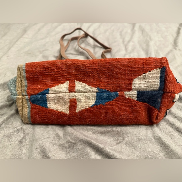 Marco Avane Kilim Purse Bag Satchel Fringe NWT Vintage - Picture 4 of 5